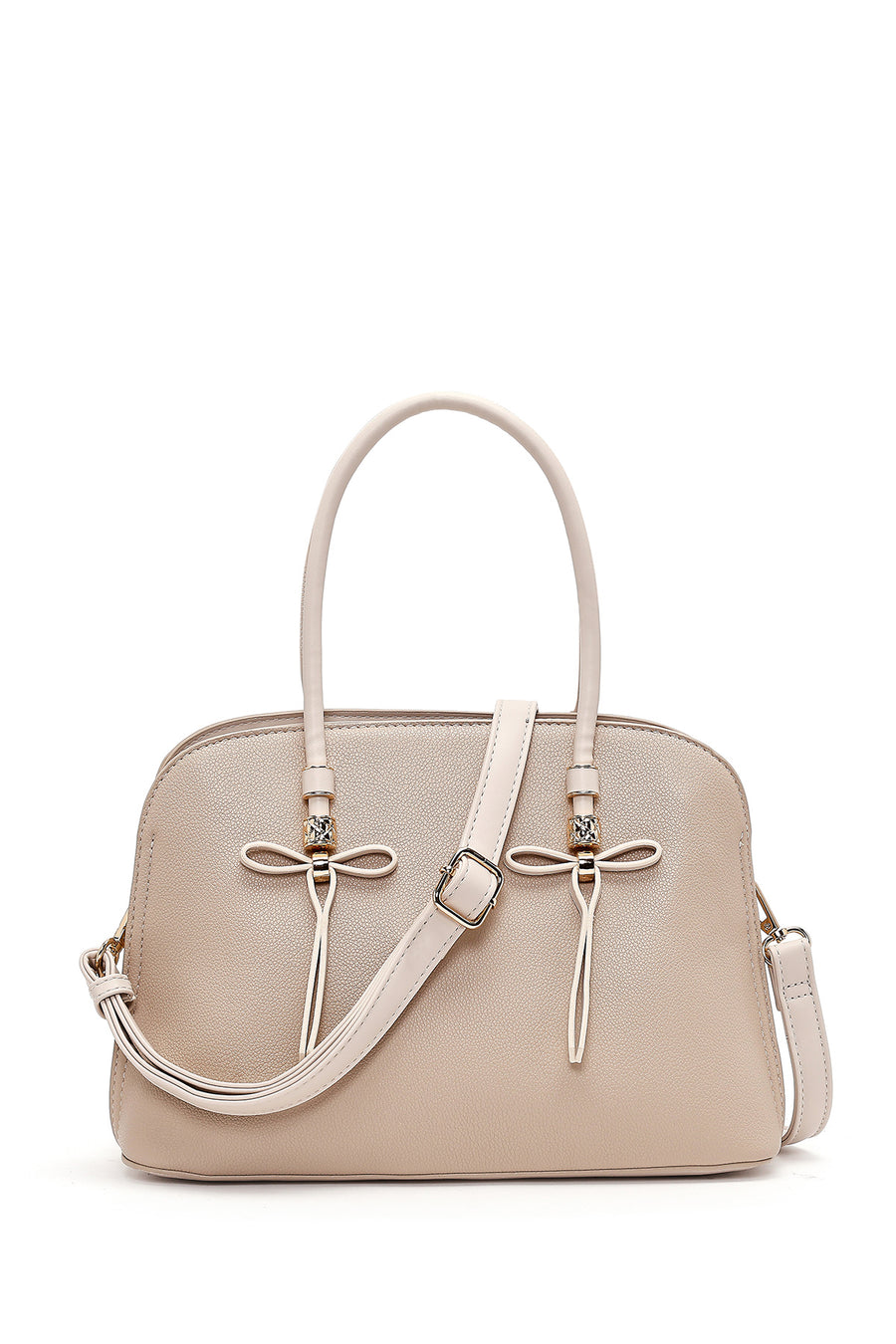 Women's Cream Long Strap Classic Handbag 26PBD2837FT | Derimod