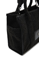 Women's Black Plush Handbag | Derimod