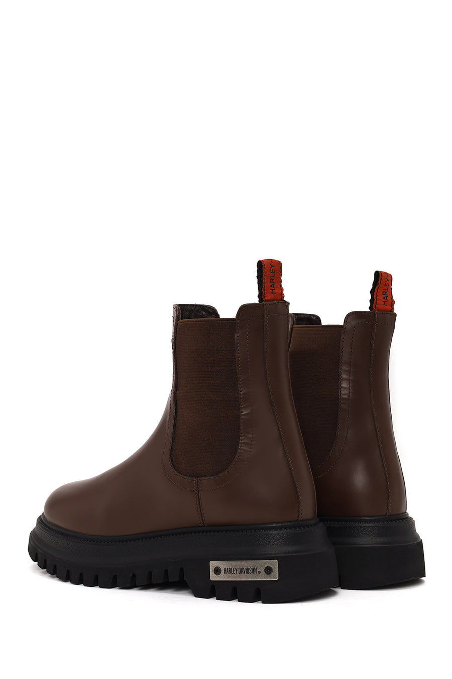 Harley Davidson Woman Tan Mourir Leather Chelsea Boots