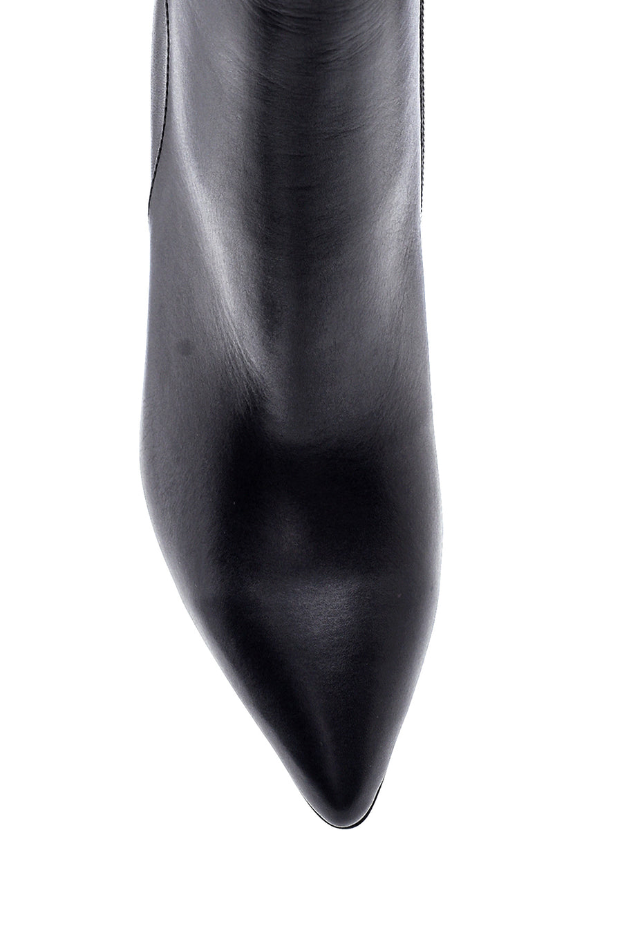 Women's Leather Heel Detailed Boots