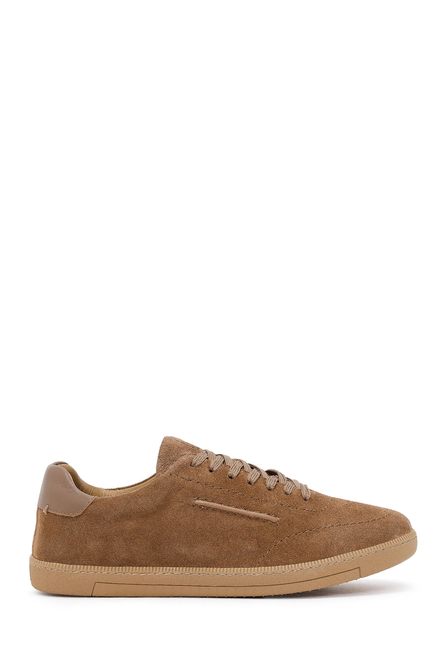 Erkek Bej Bağcıklı Süet Deri Sneaker 26SFD832010 | Derimod