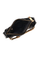 Woman Black Long-Strap Quilted Mini Evening Bag | Derimod