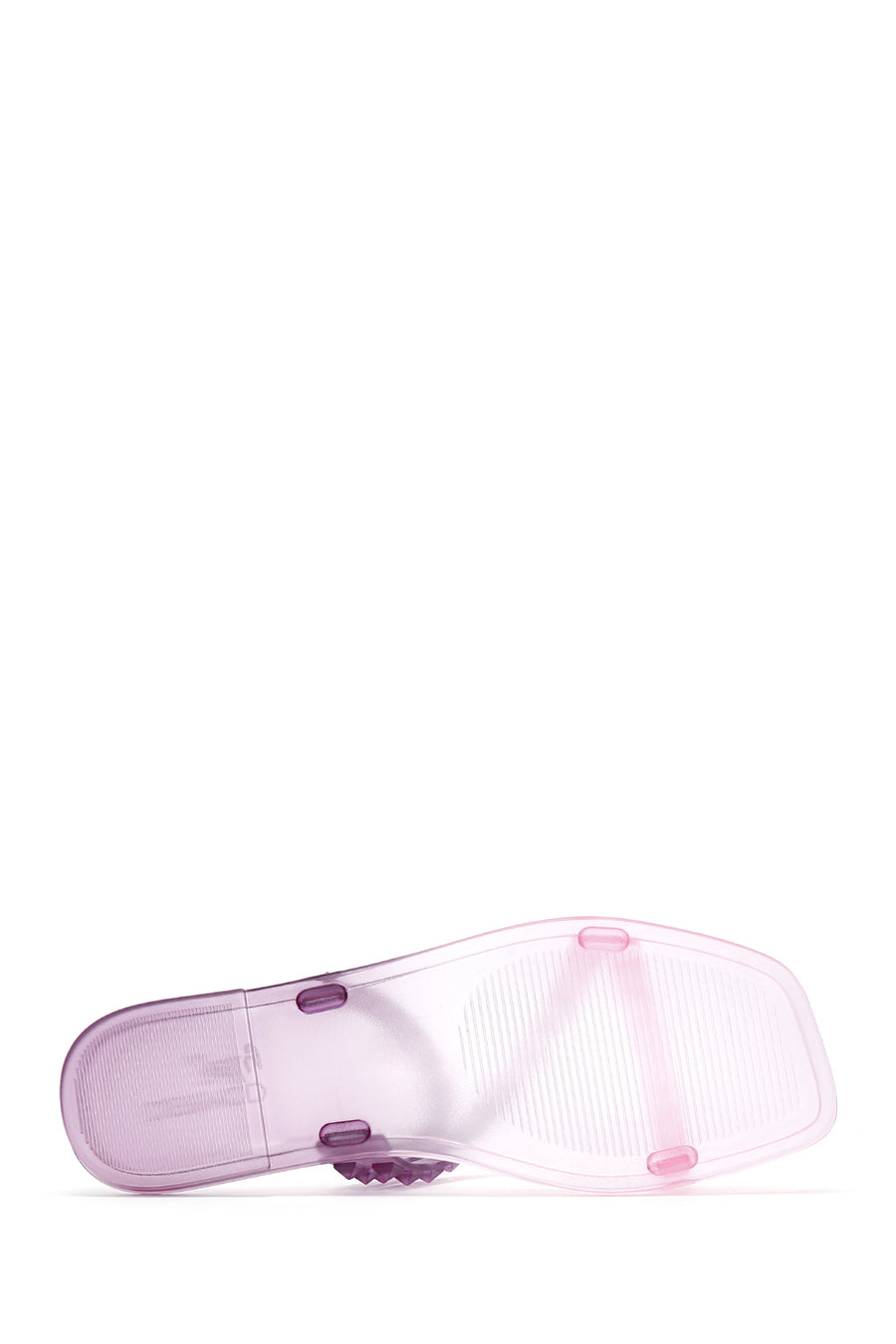 Women's Purple Transparent Jelly Slippers