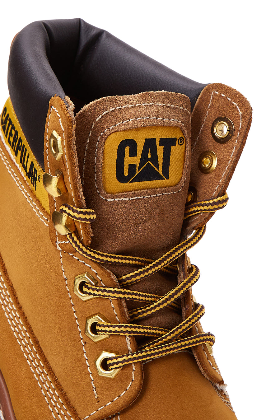 Caterpillar Women's Yellow Nubuck Leather Colorado Boots