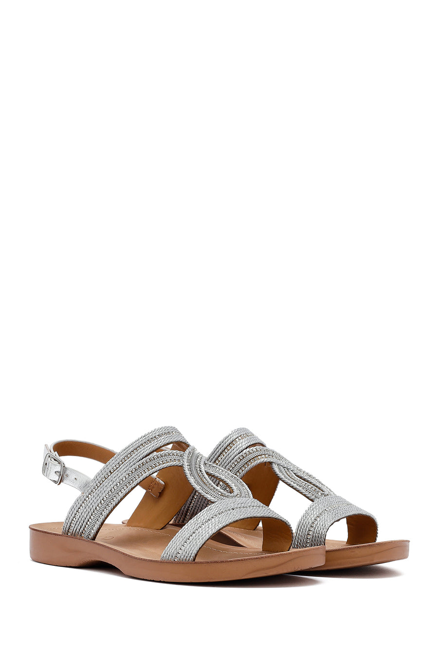 Women's Silver Stone Sandals