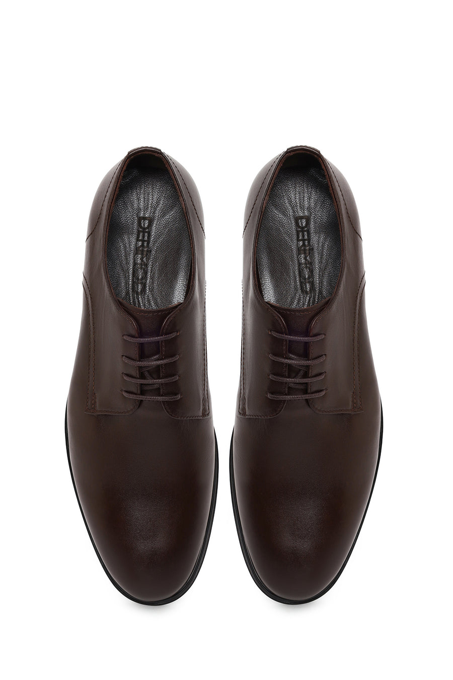 Male Brown Lace-up Leather Casual Shoes