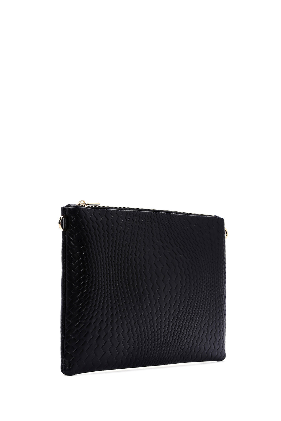 Women's Black Printed Portfolio Bag