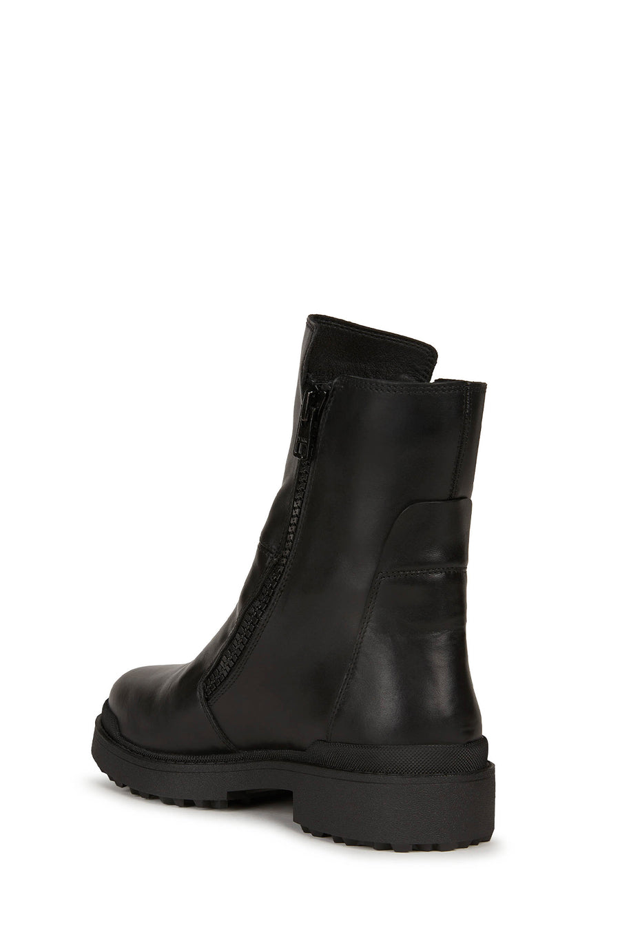Geox Women's Black Nevegal Abx Leather Zippered Boots