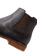 Men's Brown Leather Casual Chelsea Boots | Derimod