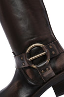 Women's Brown Leather Boots | Derimod