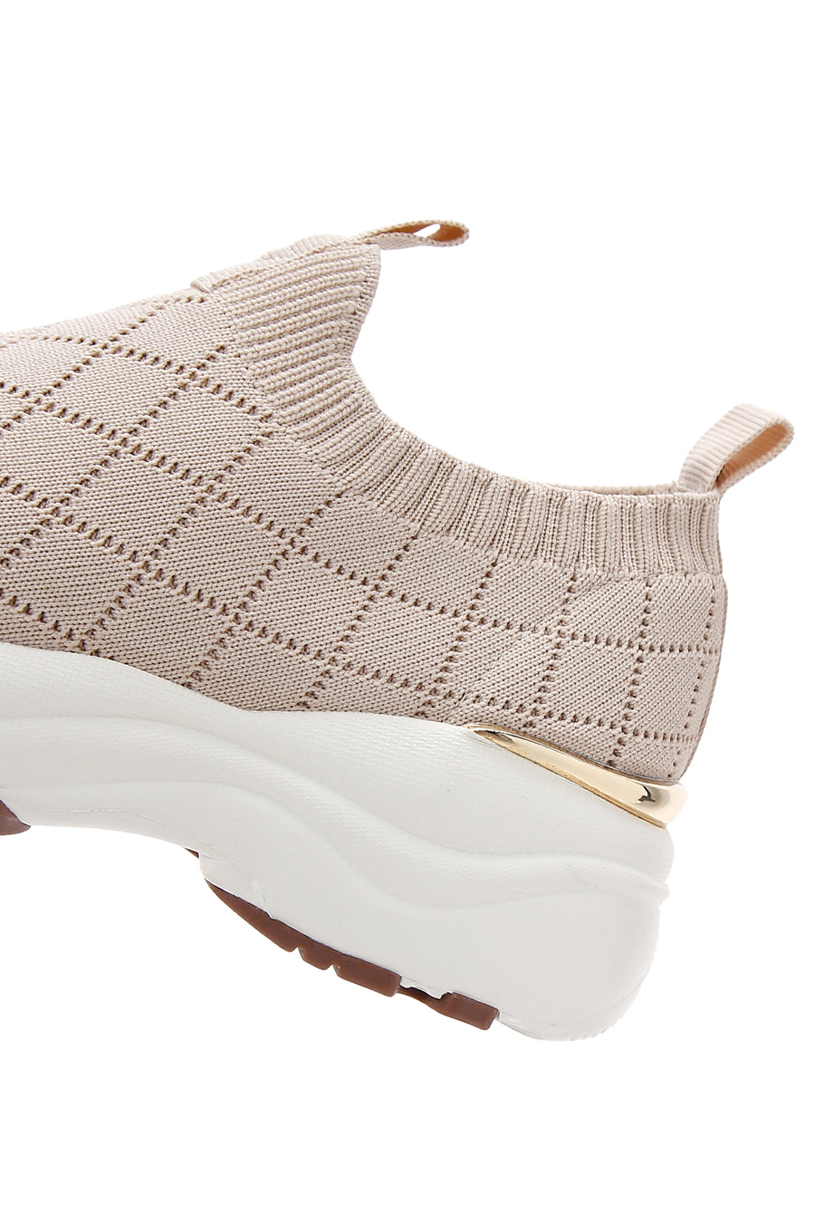 Derimod Zero Women's Beige Patterned Thick Soled Sneakers