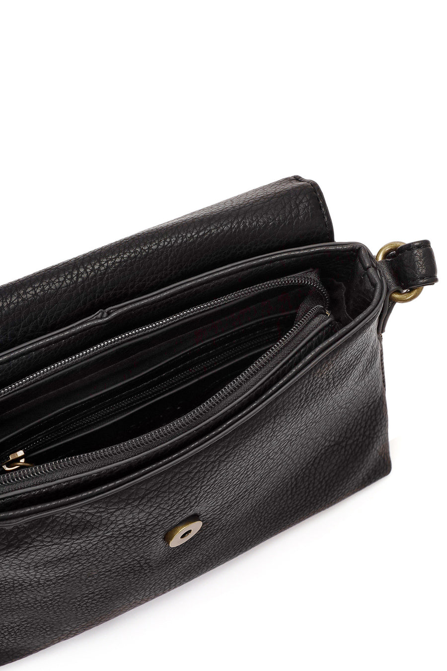 Woman Black Casual Crossbody Bag