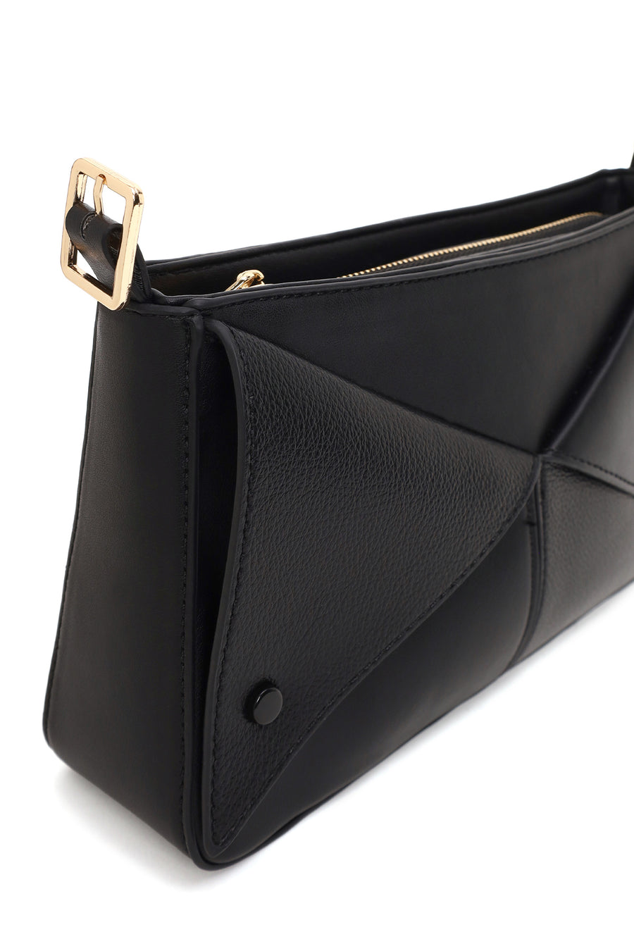 Woman Black Long Shoulder Strap Shoulder Bag