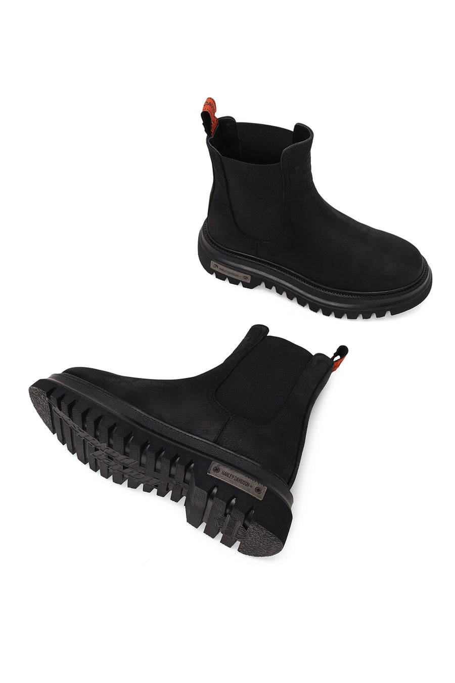 Harley Davidson Woman Black Mourir Leather Chelsea Boots