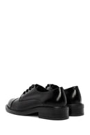 Women's Black Lace-up Leather Classic Shoe | Derimod