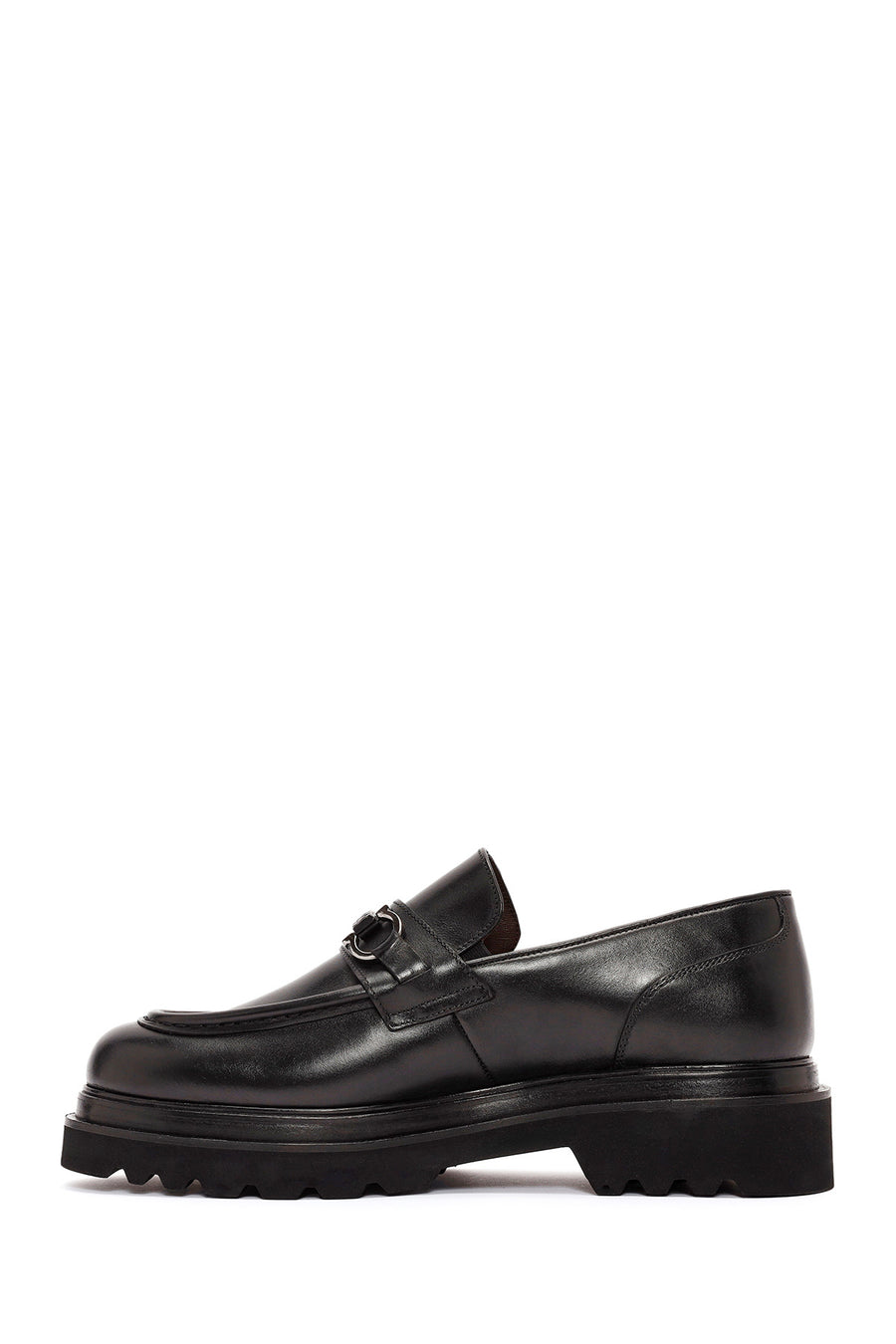Erkek Siyah Deri Casual Loafer