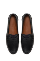 Erkek Siyah Deri Casual Loafer | Derimod
