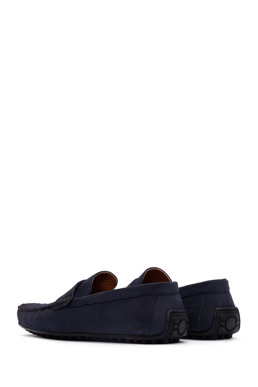 Erkek Lacivert Nubuk Deri Casual Loafer