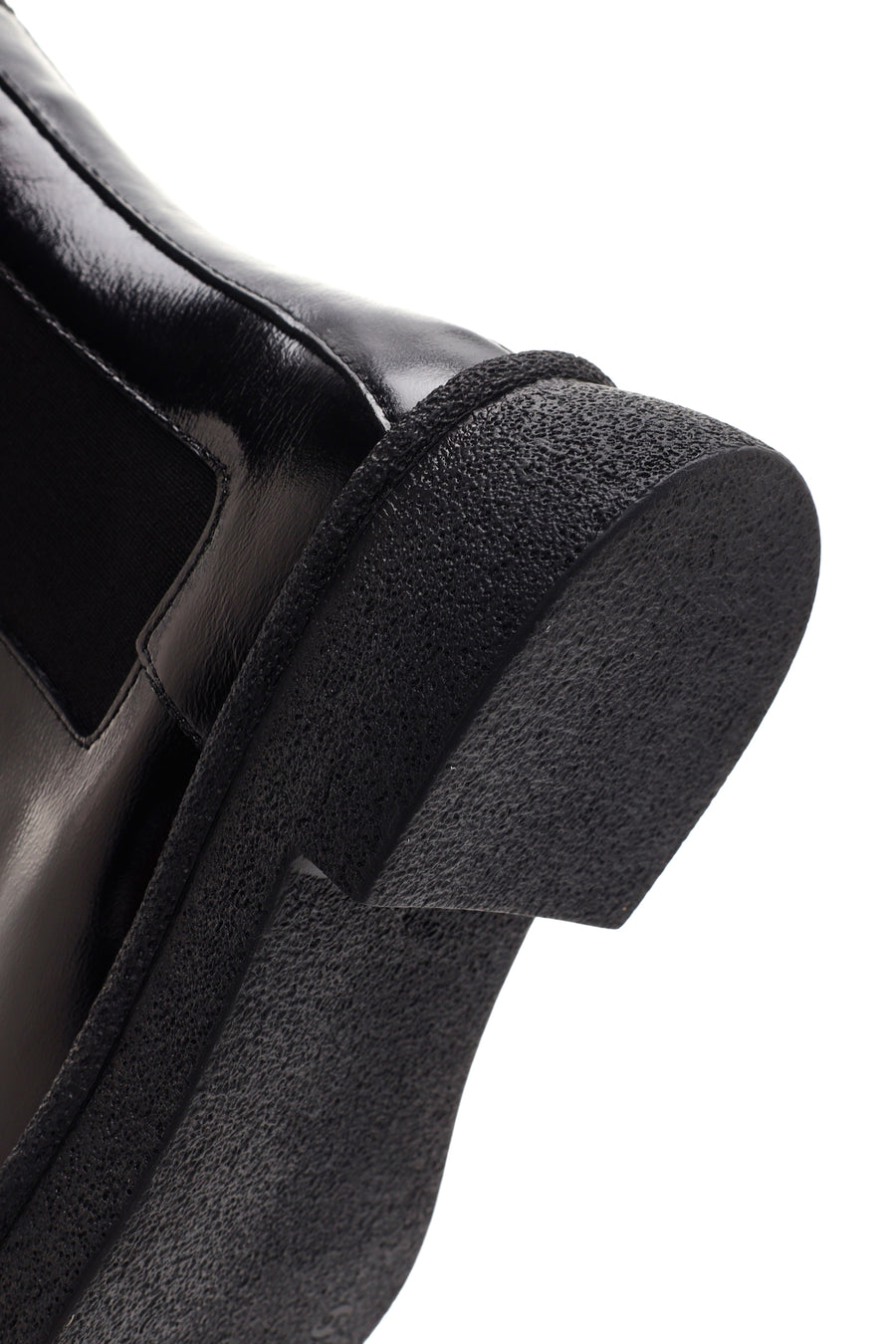 Woman Black Patent Leather Leather Chelsea Boots