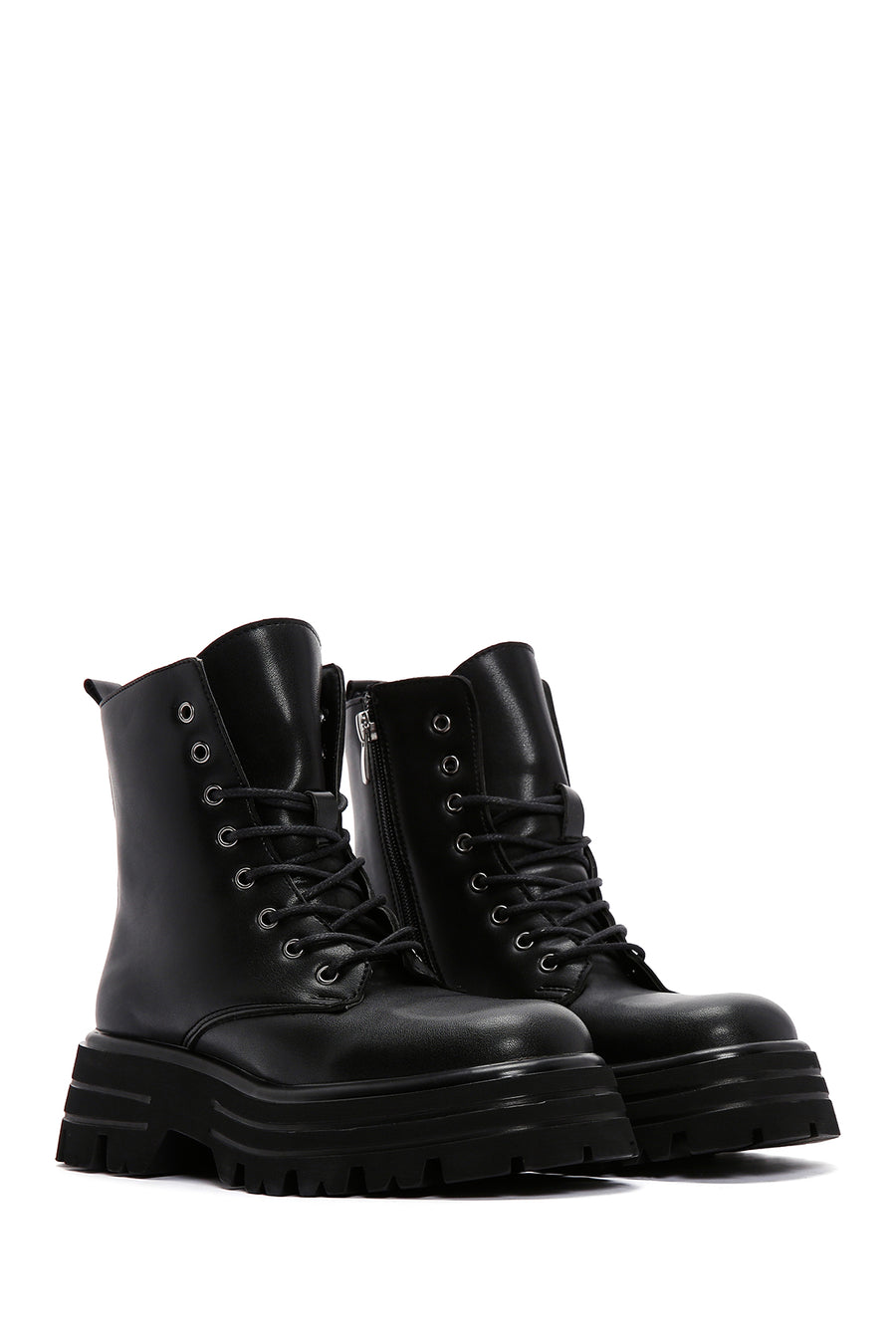 Women's Black Thick Soled Boots