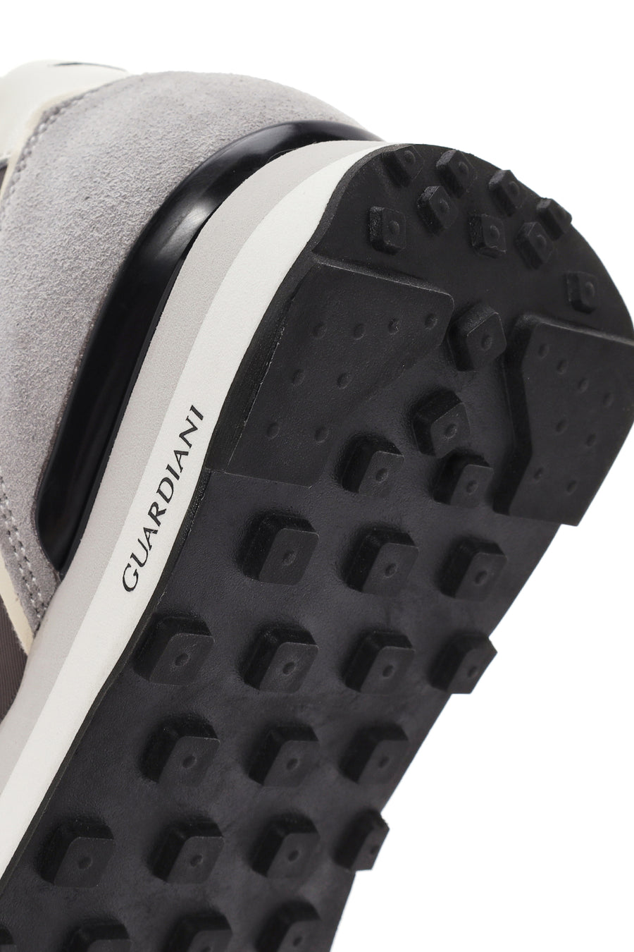 Alberto Guardiani Men's Wen Thick Sole Gray Lace-Up Leather Sneaker