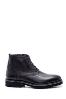 Men's Leather Zippered Boots | Derimod