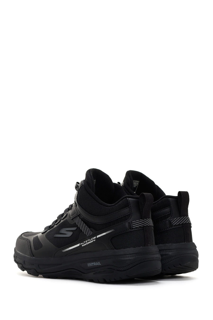 Skechers Men's Black Go Run Trail Altitude-Water Thick Soled Sneaker