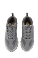 Caterpillar Men's Grey Intruder Essential Lace-Up Chunky Sole Leather Sneaker | Derimod