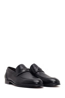 Derimod Black Male Black Leather Classic Loafer | Derimod