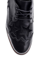 Women's Star Patterned Wedge Heeled Shoes | Derimod
