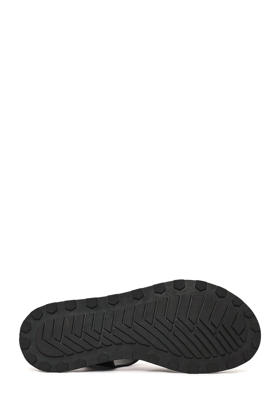 Women's Black Strappy Leather Sandals
