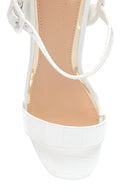 Women's White Heeled Sandals | Derimod