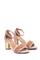 Women's Suede Metal Heel Detailed Shoes | Derimod
