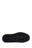 Male Black Lace-up Leather Casual Sneaker | Derimod