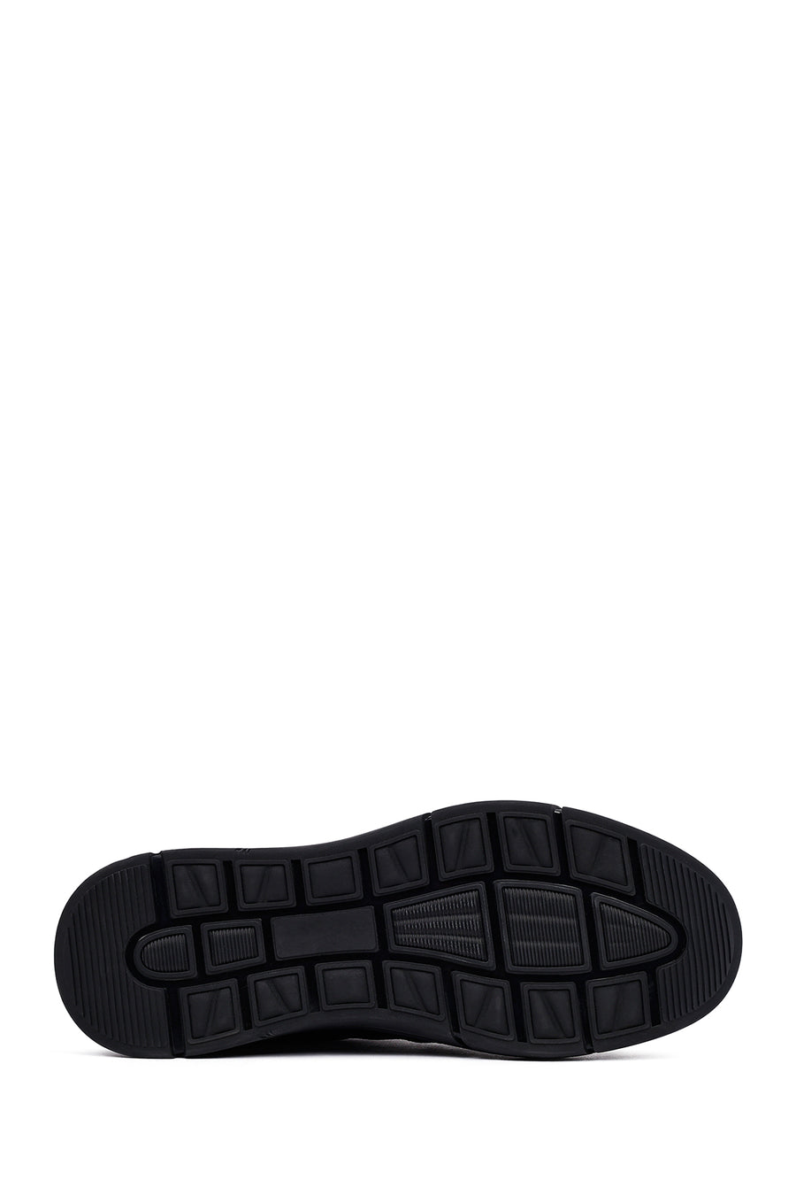 Male Black Lace-up Leather Casual Sneaker