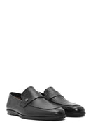Men's Black Leather Casual Loafer | Derimod