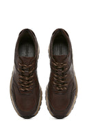 Men's Brown Lace-Up Leather Casual Sneaker | Derimod