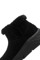 Skechers Women's Black Max Cushioning Suede Leather Thick Soled Casual Boots | Derimod