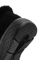 Skechers Women's Black Max Cushioning Suede Leather Thick Soled Casual Boots | Derimod