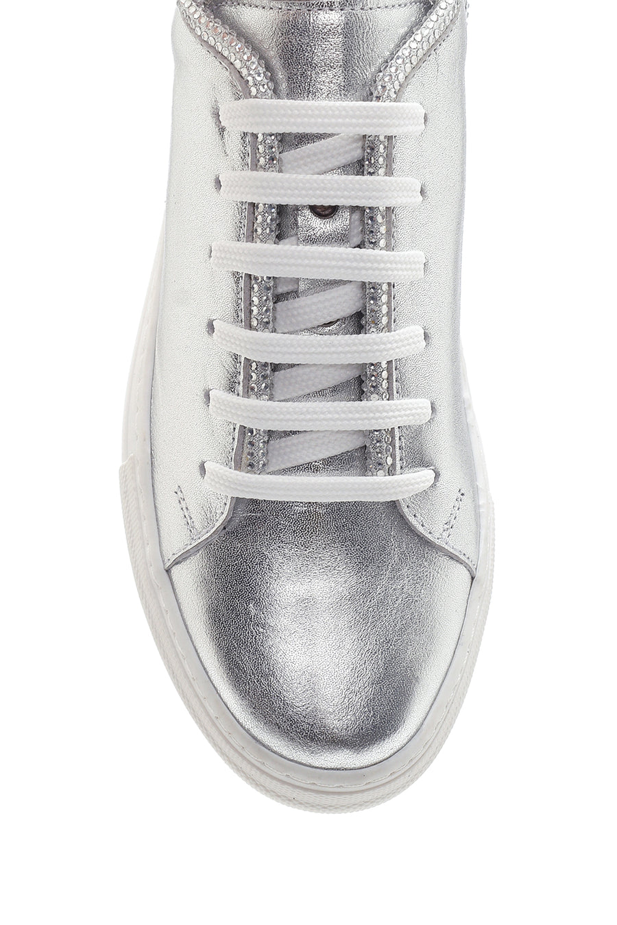 Kadın Deri Metalik Sneaker