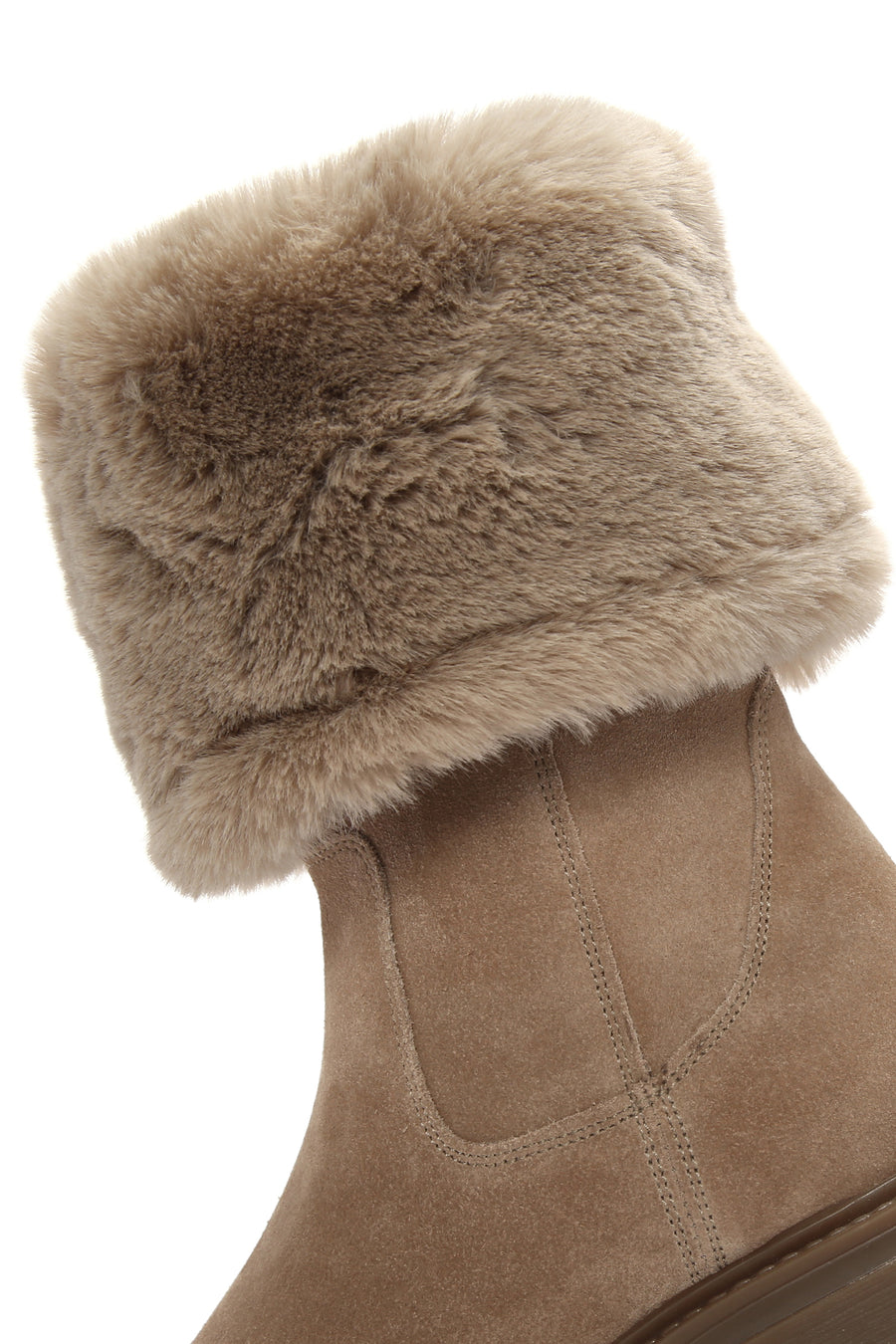 Geox Women's Beige Iridea Suede Boots
