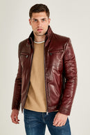 Bern Men's Leather Jacket | Derimod