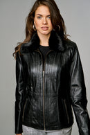 Hermosa Women's Leather Jacket | Derimod