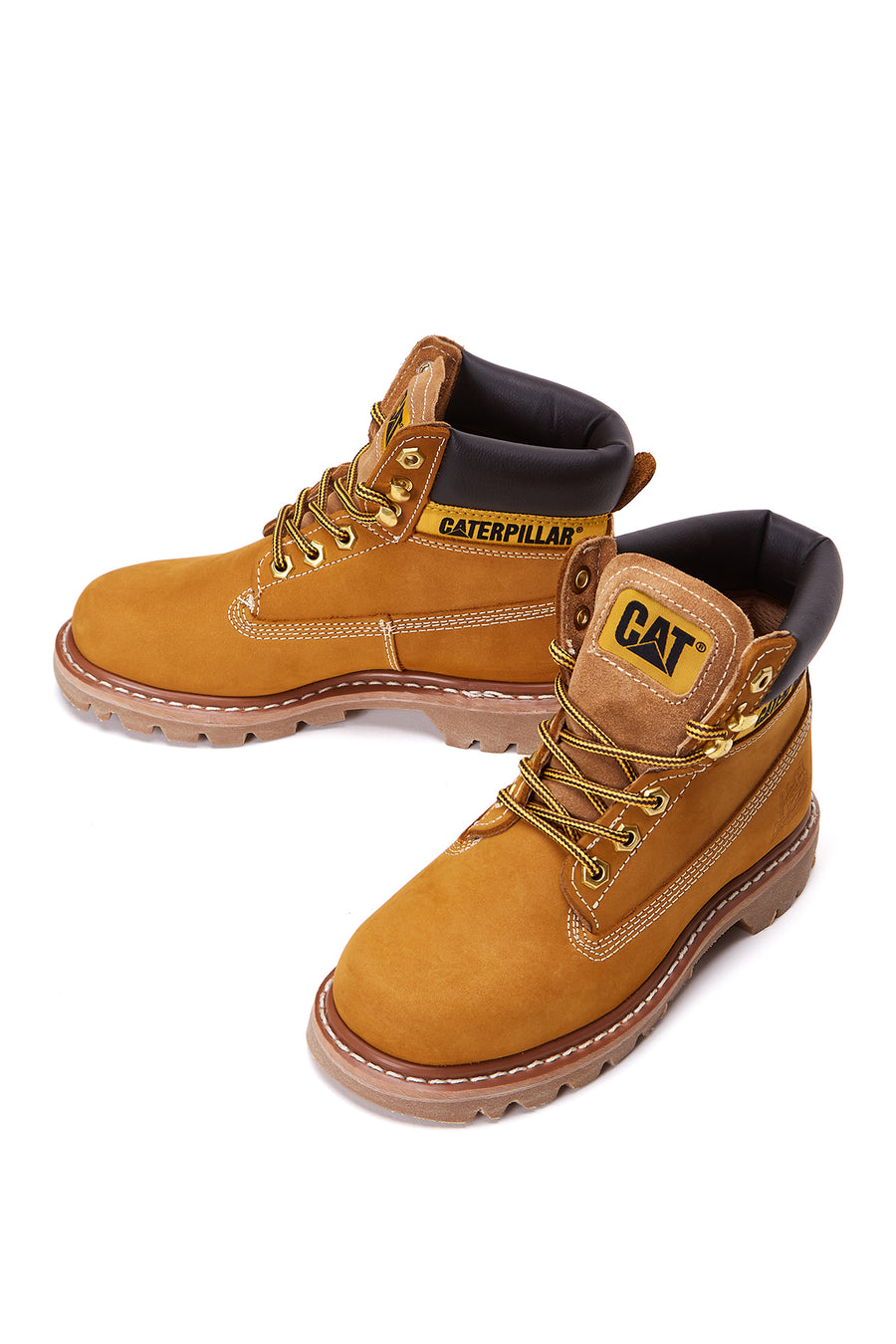 Caterpillar Women's Yellow Nubuck Leather Colorado Boots