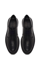 Male Black Lace-Up Leather Casual Shoes | Derimod