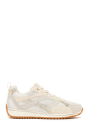 Women's Beige Lace-Up Sneakers | Derimod
