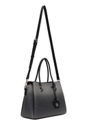 Woman Black Long Strap Printed Shoulder Bag | Derimod