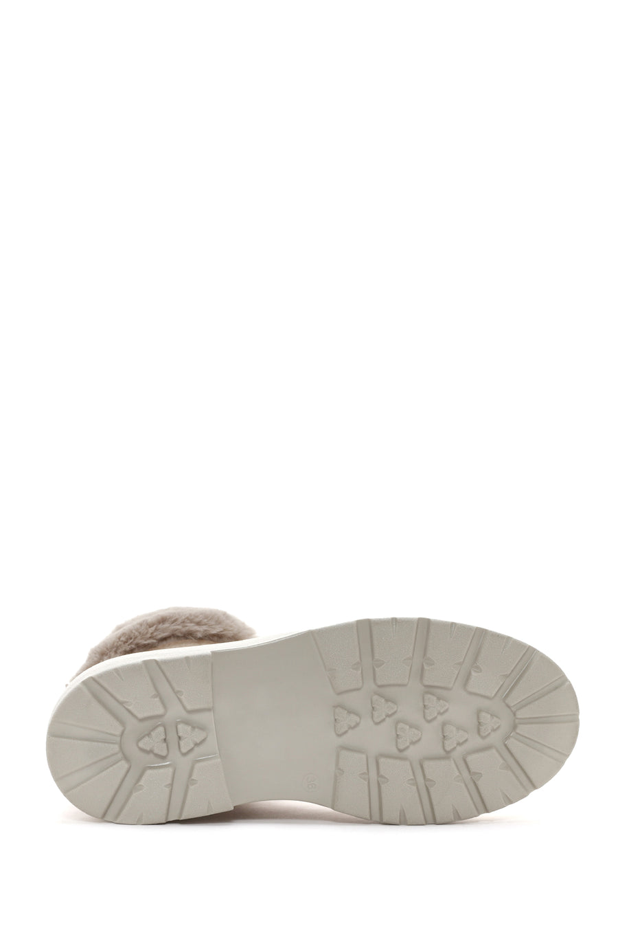Women's Beige Thick Soled Casual Boots