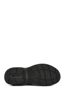 Derimod Zero Women's Black Lace-Up Stone Fabric Sneakers | Derimod