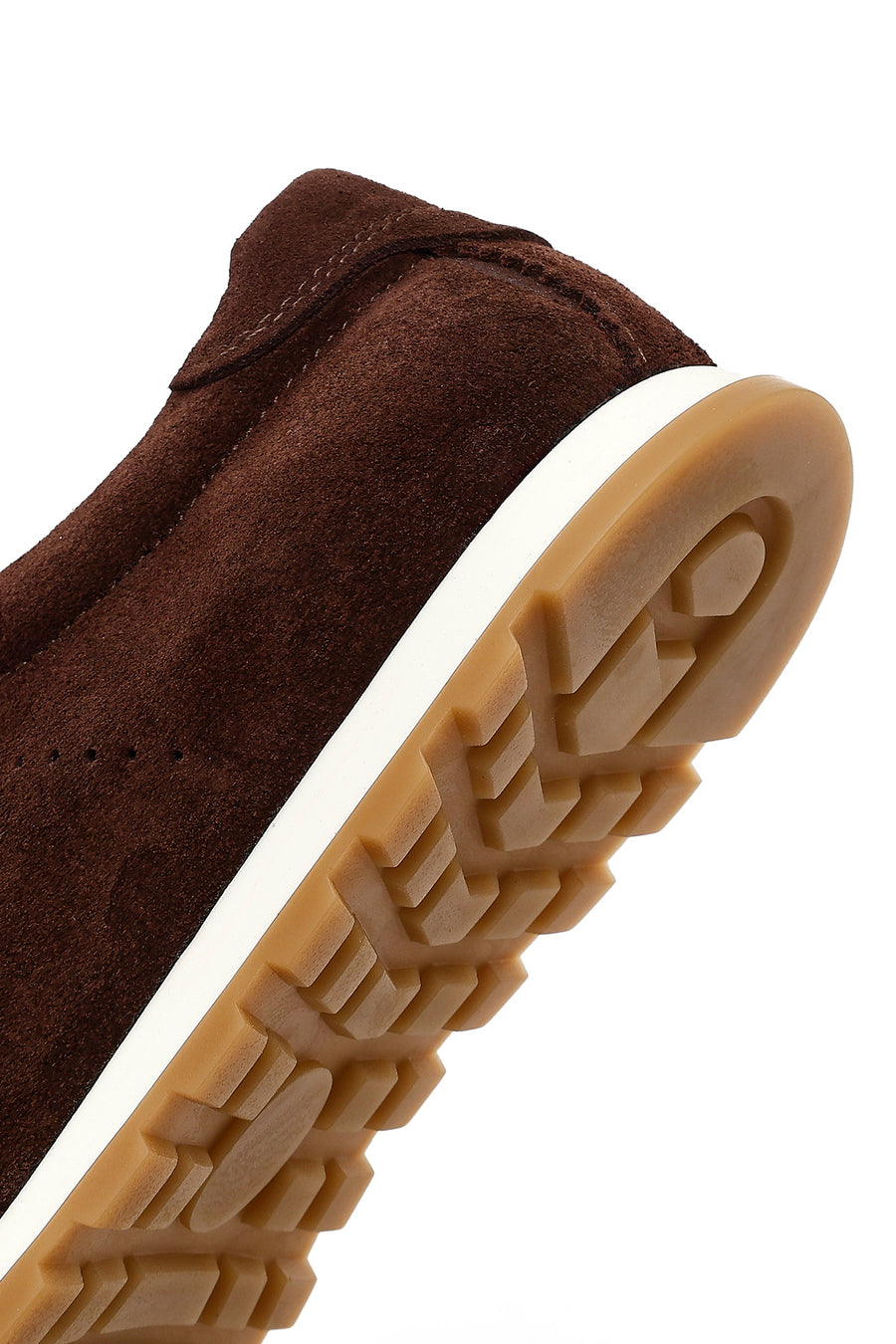 Women's Brown Lace-up Suede Leather Sneaker